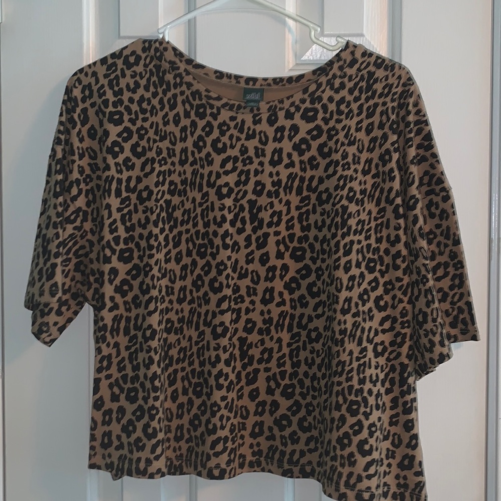 Cheetah Print Crop Top
